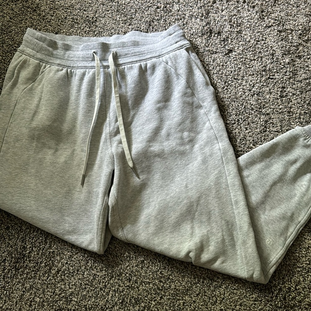 lululemon athletica Light Gray Jogger Sweatpants